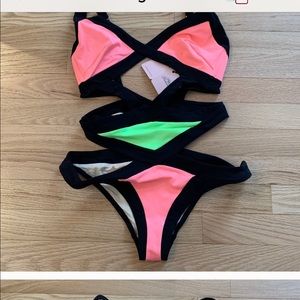 Agent provocateur mazy cutout swimsuit